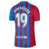 Officiële Voetbalshirt FC Barcelona Sergio Agüero 19 Thuis 2021-22 - Heren